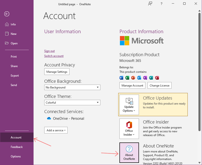 install onenote 2016 with office 2019