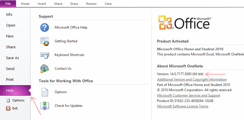 Account - About OneNote