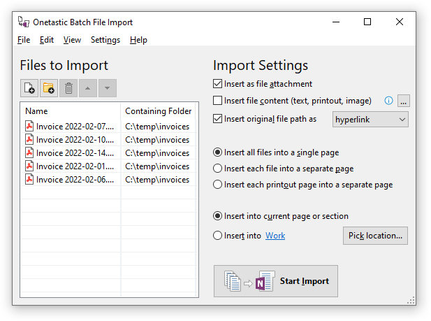 Batch File Import