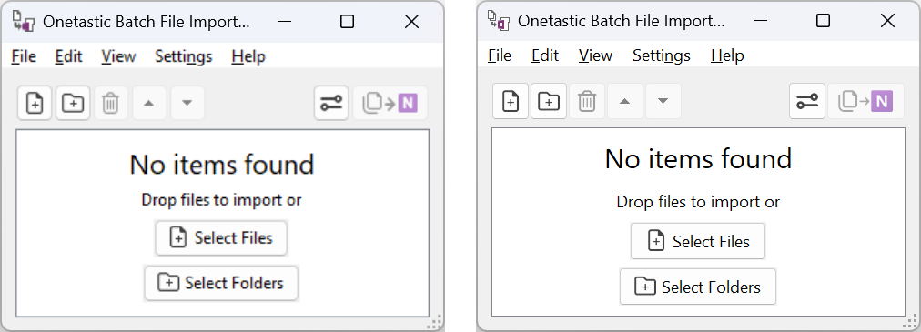 Comparison of blurry vs sharp UI