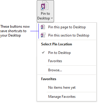 Pin to Desktop